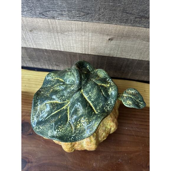 Linens 'n Things 3pc Squash Soup Tureen Ladle & Lid Halloween Xmas Thanksgiving - Picture 2 of 9